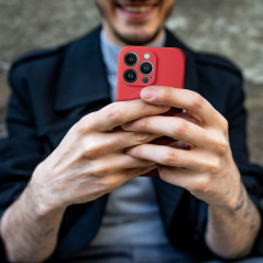 Kryt Silicone Mag Cover na Apple iPhone 11 MagSAFE  Červený