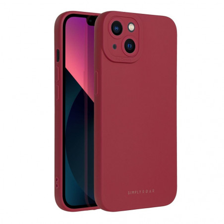 Kryt Roar Luna na Apple iPhone 13 Jednofarebný, Štýlový, Estetický doplnok  Červený