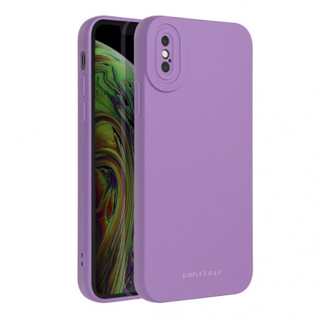 Kryt Roar Luna na Apple iPhone X Jednofarebný, Štýlový, Estetický doplnok Fialový (Violet)