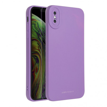 Kryt Roar Luna na Apple iPhone XS Jednofarebný, Štýlový, Estetický doplnok  Fialový (Violet)