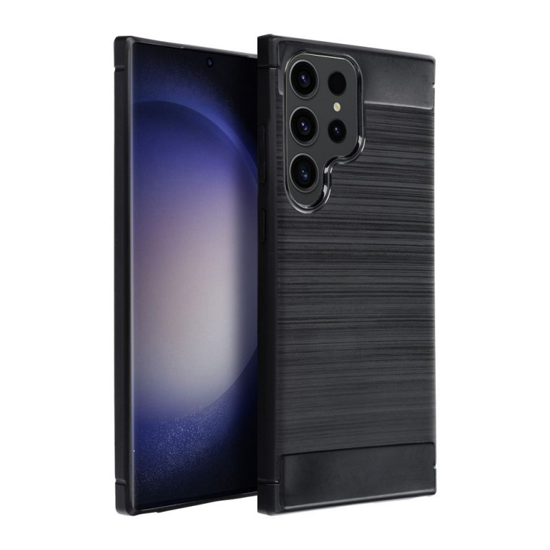 Kryt Carbon na Samsung Galaxy A24 LTE Elegant  Čierny