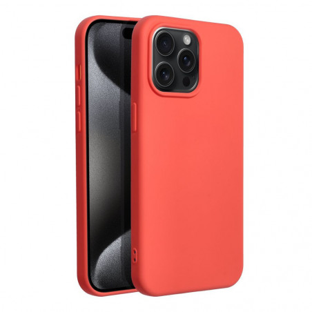 Kryt Silicone na Apple iPhone 15 Pro Max Elegant  Broskyňový