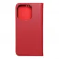 Peňaženkové puzdro Leather case SMART PRO na Apple iPhone 15 Pro Elegant  Vinovo červený