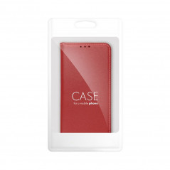 Peňaženkové puzdro Leather case SMART PRO na Apple iPhone 15 Pro Elegant  Vinovo červený