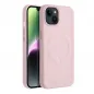 Kryt Roar Leather Mag na Apple iPhone 15 Pro Elegant  MagSAFE  Žiarivý ružový