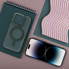 Kryt Matte Mag Cove na Apple iPhone XS Max MagSAFE  Zelený