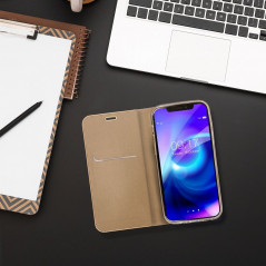 Peňaženkové puzdro LUNA Book Gold na Apple iPhone 15 Pro Elegant  Zlatý