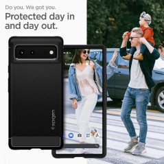 Kryt Spigen Armor na Google Pixel 6 Uhlíkové vlákno, Elegant  Čierny