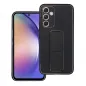 Kryt LEATHER Case Kickstand na Samsung Galaxy A54 Čierny