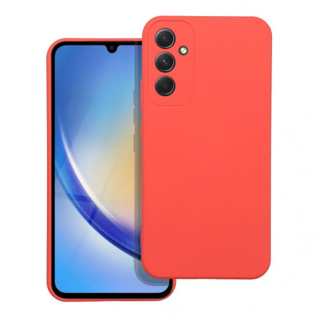 Kryt Silicone na Samsung Galaxy A34 Elegant  Broskyňový