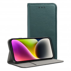 Peňaženkové puzdro Smart Magneto book na Samsung Galaxy A34 Tmavo zelený 
