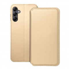 Peňaženkové puzdro Dual Pocket book na Samsung Galaxy A14 5G Zlatý 