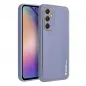 Kryt Leather na Samsung Galaxy A54 Modrý