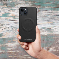 Kryt Roar Leather Mag na Apple iPhone 13 Pro Max Elegant  MagSAFE  Čierny