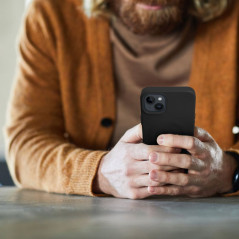 Kryt Roar Leather Mag na Apple iPhone 13 Pro Max Elegant  MagSAFE  Čierny