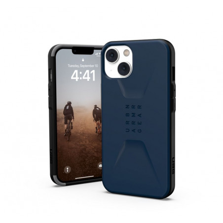 Kryt Urban Armor Gear Civilian na Apple iPhone 14 Plus Prémiové puzdro  MagSAFE  Tmavší modrý