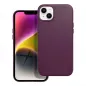 Kryt Leather Mag Cover na Apple iPhone 14 Plus Elegant  MagSAFE  Tmavo fialový (violet)