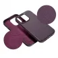 Kryt Leather Mag Cover na Apple iPhone 14 Plus Elegant  MagSAFE  Tmavo fialový (violet)