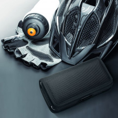 Univerzálne puzdro, Horizontálne puzdro Horizontal Belt Holster OXFORD na Apple iPhone 13 Čierny