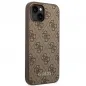 Kryt Guess 4G Gold Logo na Apple iPhone 14 Plus Elegant  Hnedý
