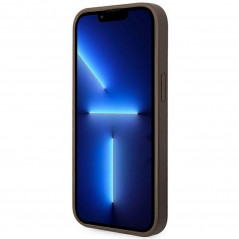 Kryt Guess 4G Gold Logo na Apple iPhone 14 Plus Elegant  Hnedý