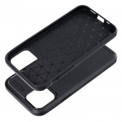 Kryt Carbon premium na Apple iPhone 12 Elegant  Čierny