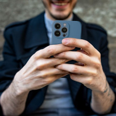 Kryt Silicone Mag Cover na Apple iPhone 13 MagSAFE  Modrý