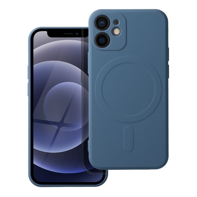 Kryt Silicone Mag Cover na Apple iPhone 12 mini MagSAFE  Modrý