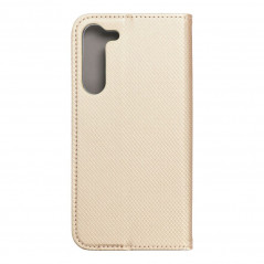 Peňaženkové puzdro Smart Case Book na Samsung Galaxy S23 Plus 5G Zlatý