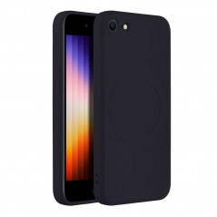 Kryt Silicone Mag Cover na Apple iPhone SE 2020 MagSAFE  Čierny