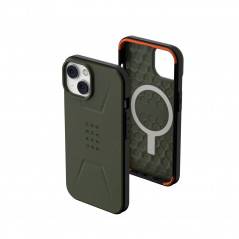 Kryt Urban Armor Gear Civilian na Apple iPhone 13 Prémiové puzdro  MagSAFE  Olivový
