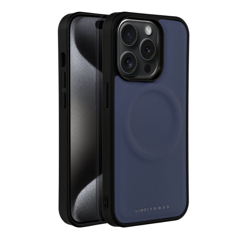 Kryt Roar Mag Morning na Apple iPhone 15 Pro Elegant  MagSAFE  Tmavší modrý