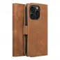 Peňaženkové puzdro TENDER Book na Apple iPhone 15 Pro Hnedý