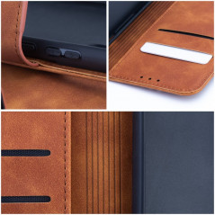 Peňaženkové puzdro TENDER Book na Apple iPhone 15 Pro Hnedý