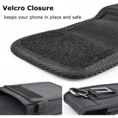 Univerzálne puzdro, Vertikálne puzdro Vertical Belt Holster OXFORD na Apple iPhone 12 Čierny