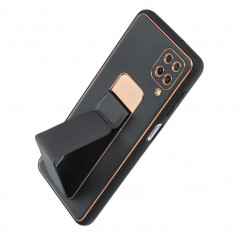 Kryt LEATHER Case Kickstand na Samsung Galaxy A13 LTE Čierny