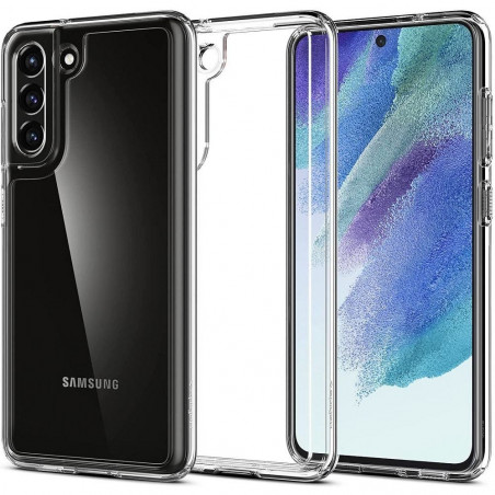 Kryt Spigen Ultra Hybrid na Samsung Galaxy S21 FE 5G Krištáľovo čistý  Transparentný