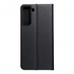 Peňaženkové puzdro LUNA Book Gold na Samsung Galaxy S21 FE 5G Elegant  Čierny