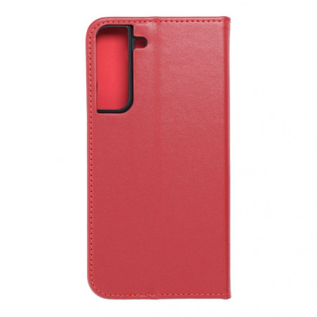 Peňaženkové puzdro Leather case SMART PRO na Samsung Galaxy S22 Plus Elegant Vinovo červený