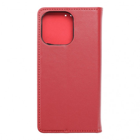 Peňaženkové puzdro Leather case SMART PRO na Apple iPhone 13 Pro Elegant Vinovo červený