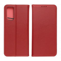 Peňaženkové puzdro Leather case SMART PRO na Apple iPhone 12 Elegant  Vinovo červený