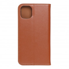 Peňaženkové puzdro Leather case SMART PRO na Apple iPhone 11 Elegant  Hnedý