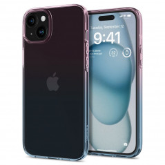 Kryt Spigen Liquid Crystal na Apple iPhone 15 Krištáľovo čistý  Do ružova
