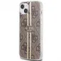 Kryt Guess 4G Gold Stripe na Apple iPhone 15 Elegant  Hnedý