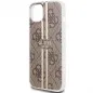 Kryt Guess 4G Gold Stripe na Apple iPhone 15 Elegant  Hnedý
