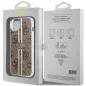 Kryt Guess 4G Gold Stripe na Apple iPhone 15 Elegant  Hnedý