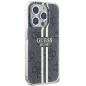 Kryt Guess 4G Gold Stripe na Apple iPhone 15 Pro Elegant  Čierny
