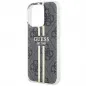Kryt Guess 4G Gold Stripe na Apple iPhone 15 Pro Elegant  Čierny