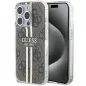Kryt Guess 4G Gold Stripe na Apple iPhone 15 Pro Elegant  Hnedý
