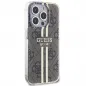 Kryt Guess 4G Gold Stripe na Apple iPhone 15 Pro Elegant  Hnedý